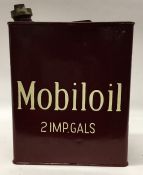 A "Mobiloil" fuel can. (1).