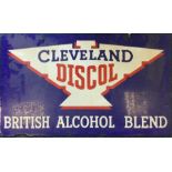 A large rectangular "Cleveland Discol British Alco