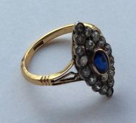 An attractive late Victorian sapphire and diamond