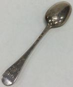 A good Georgian Hanoverian silver tablespoon with