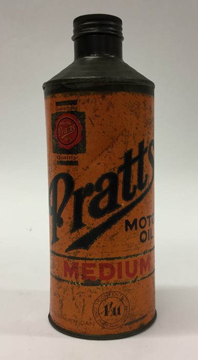 A "Pratt''s Motor Oil Medium" can. (1).