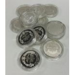 A group of twelve silver proof coins. Approx. 422