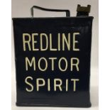 A "Redline Motor Spirit" fuel can. (1).