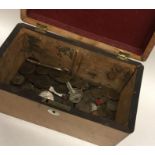 A box containing copper and silver coins. Est. £20