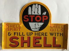 A "Stop & Fill Up Here With Shell" double-sided me