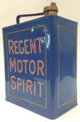 A "Regent Motor Spirit" fuel can. (1).