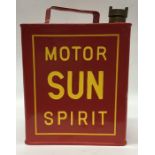 A "Motor Sun Spirit" fuel can. (1).