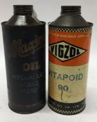 A "Vigzol Vitapod 90" lubricant can together with