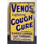 A rectangular "Veno's Lightning Cough Cure Cures C