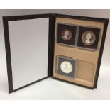 A cased set of three Mountbatten coins. Est. £20 -