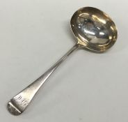 A Georgian OE pattern silver sauce ladle. Approx.