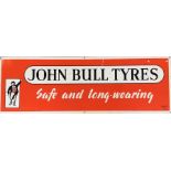A rectangular "John Bull Tyres Safe and Long-Weari
