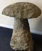 A good granite staddlestone with detachable top. E