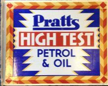 A rectangular "Pratts High Test Petrol & Oil" doub