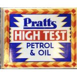 A rectangular "Pratts High Test Petrol & Oil" doub