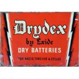 A rectangular "Drydex by Exide Dry Batteries For R