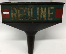 A "Redline" metal funnel. (1).