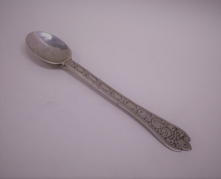 A 17th Century silver trefid spoon attractively de - Image 2 of 2