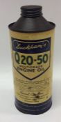 A "Duckham's Q20-50 Multigrade Engine Oil" can. (1