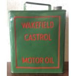 A "Wakefield Castrol Motor Oil" fuel can. (1).