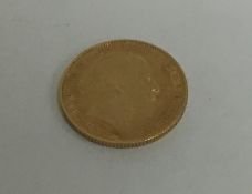 A 1904 sovereign. Est. £180 - £220.