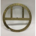 An Antique circular brass protractor. Dublin. By J