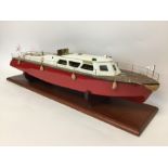 A rare BASSETT LOAKE steam boat named "Streamlinia