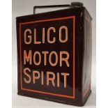 A "Glico Motor Spirit" fuel can. (1).