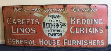 A rectangular "The Shopping Centre Hatcher & Sons