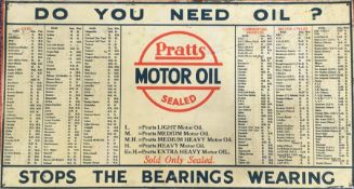 A rectangular "Pratts Motor Oil Sealed, Do You Nee
