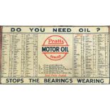 A rectangular "Pratts Motor Oil Sealed, Do You Nee