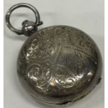 A good silver engraved sovereign case. Birmingham.