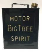 A "Motor Big Tree Spirit" fuel can. (1).