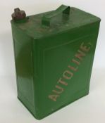 An "Autoline" fuel can. (1).