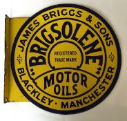 A circular "James Briggs & Sons Brigsolene Motor O