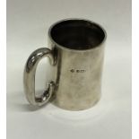 A heavy silver tapering beaker. Birmingham. By S&H