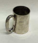 A heavy silver tapering beaker. Birmingham. By S&H