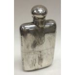 A good silver hinged top scent bottle. London. By