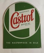 An arch shaped "Wakefield Castrol Motor Oil" singl