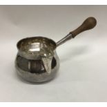 A large Georgian silver brandy pan of typical form