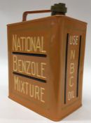 A "National Benzole Mixture" fuel can. (1).