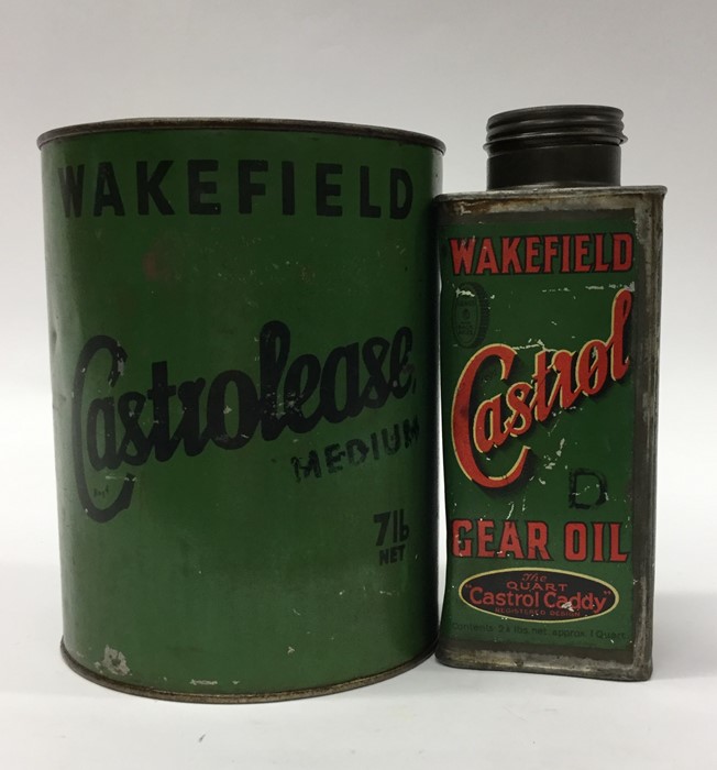 A large cylindrical "Wakefield Castrolease Medium" - Image 3 of 3