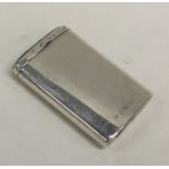 An unusual silver slide top vesta case. London. By