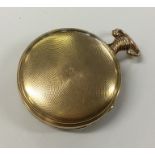 A gent's gold Verge pocket watch in 18 carat case.