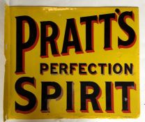 A rectangular "Pratts Perfection Spirit" double-si