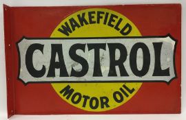 A rectangular "Wakefield Castrol Motor Oil" double