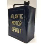 An "Atlantic Motor Spirit" fuel can. (1).