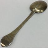 An early dog nose silver gilt and rat tail spoon w