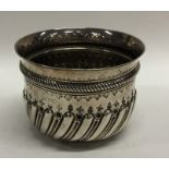 A Victorian half fluted silver sugar bowl with coi