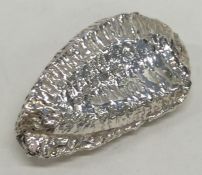 A good silver model of a brazil nut. London. By CS